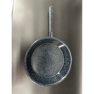 Speckled Enamelware 9" Skillet Frying Pan Camping Kitchen Decor Blue graniteware